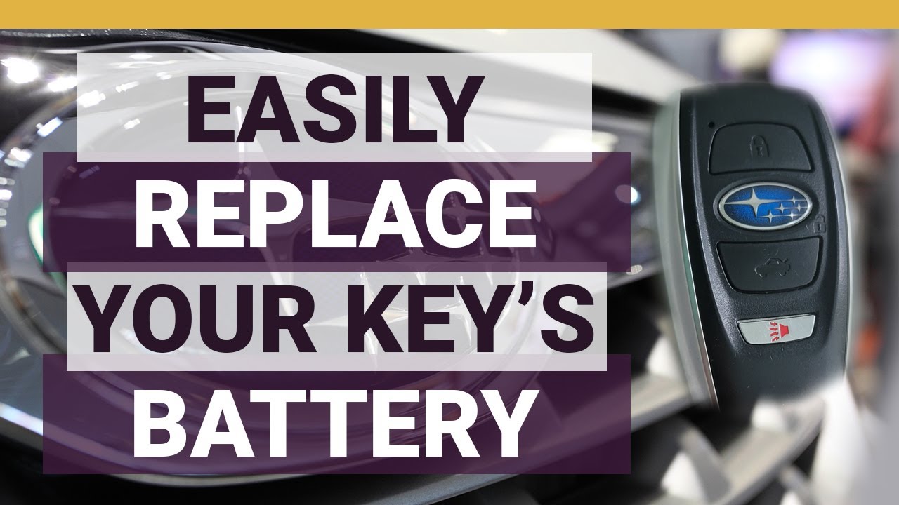 Subaru access key battery low